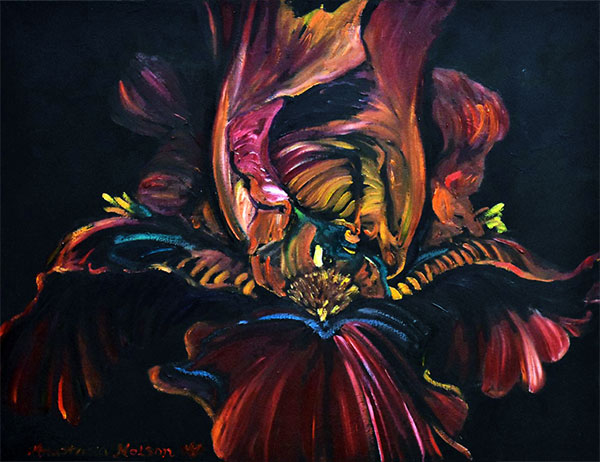 Flutter by Moon Beam Iris Painting